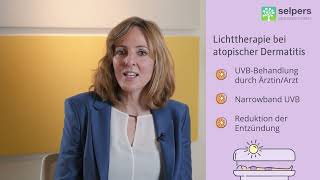 Lichttherapie bei atopischer Dermatitis Neurodermitis  Ärztin erklärt Therapie [upl. by Lorette]