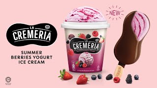 Chill out with new LA CREMERIA Summer Berries Yogurt Ice Cream [upl. by Vatsug]