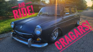 1969 Volkswagen Squareback on Cragar SS wheels Walk Around [upl. by Ellinnet]