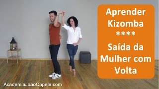 Aprende Kizomba  Saída da Senhora com volta na Kizomba  Academia João Capela [upl. by Cram]