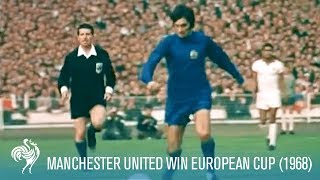 Manchester United Win European Cup vs SL Benfica 1968  British Pathé [upl. by Bradan765]