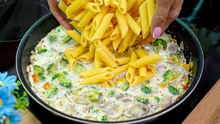 Cremige Pasta mit Brokkoli und Pilzen Überraschend schnell und lecker TOP 3 Rezepte mit Brokkoli [upl. by Krum862]