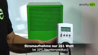 ecodry 425  Luftentfeuchter im Test [upl. by Osnohpla650]