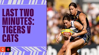 Last Two Minutes Richmond v Geelong  Week Seven 2024  AFLW [upl. by Dinsmore775]