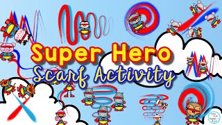 Superhero Scarf Activity Scarf and Ribbon Dance  Movement Childrens Scarf Song Sing Play Create [upl. by Fezoj839]