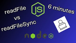 readFile vs readFileSync Whats the difference Node JS  6 minutes [upl. by Hanforrd670]