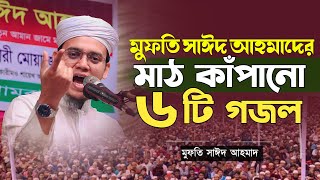 মুফতি সাঈদ আহমাদের মাঠ গরম করা ৬ টি গজল  Mufti Sayed Ahmad Kalarab  Bangla Gojol 2024 [upl. by Anetta]