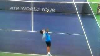 Roger Federer Serve In Slow Motion [upl. by Thurnau]