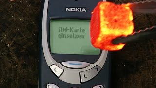 NOKIA 3310 VS HOT SHISHA COAL Will It Survive [upl. by Adnohser]