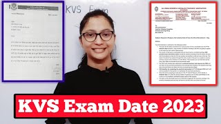 KVS Exam Date Postponed Or Not  KVS Exam Date 2023  KVS 2022 Final Exam Date  KVS 2023 Exam Date [upl. by Huebner]