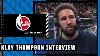 Klay Thompson gives an update on his return from injury  NBA on ESPN [upl. by Chard779]