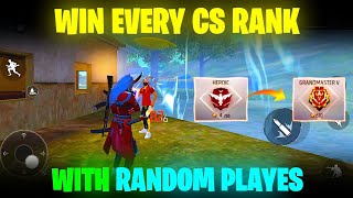 How To Win Every CS Rank With Random Players  Clash Squad Ranked Tips and Tricks  Free Fire [upl. by Liuqa282]