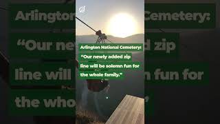 Arlington National Cemetery Boosts Tourism By Adding Zipline [upl. by Pasadis199]