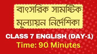 ৭ম শ্রেণির বার্ষিক সামষ্টিক মূল্যায়ন সিলেবাস প্রকাশ  Class 7 English Final Summative Assessment [upl. by Tipton734]