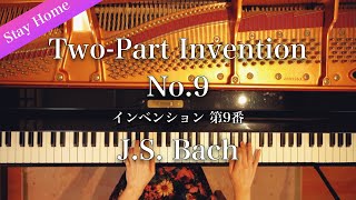 バッハ  インヴェンション No9 ヘ短調 JSBach TwoPart Invention No9 in F Minor BWV 780 [upl. by Jayme]