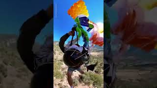 Paraglider escapes death after parachute fails to open  USA TODAY Shorts [upl. by Annonyw]