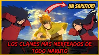 🍥 LOS CLANES MAS NERFEADOS E INFRAVALORADOS DE TODO NARUTO 🍥 Top 5 [upl. by Ayat]