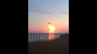 Antares rocket explosion wallops island va October 28 2014 [upl. by Kizzie179]