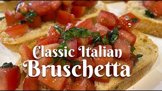 CLASSIC ITALIAN BRUSCHETTA Authentic recipe from Florence Italy [upl. by Analeh]