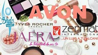 COMPRAS DE CATÁLOGO AVON ZERMAT YVES ROCHER JAFRA SHELÓ KARELY MAKEUP [upl. by Blau12]