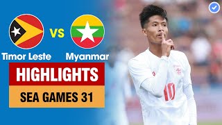 Highlights U23 Timor Leste vs U23 Myanmar  Rượt đuổi đến giây cuối cùng  5 bàn thắng quá mãn nhãn [upl. by Juana]