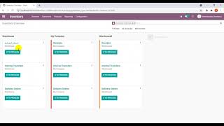 Odoo  Inventory Module  Operation Type [upl. by Yrroc]