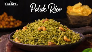 Palak Rice  Spinach Rice Recipe  Healthy Lunch Ideas  Rice Recipes HomeCookingShow [upl. by Aynor]