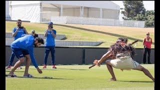 Famous ‘Haka Dance’ ceremonial welcome for India [upl. by Aisilef87]