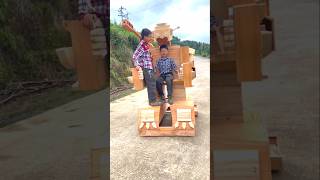 Handmade wooden robot shorts ytshorts [upl. by Daffie]