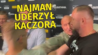 STARCIE NAJMANA Z KACZOREM BRS PODCZAS WYWIADU PRZED CLOUT MMA 6 [upl. by Clower]