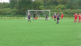 Lisa Costain scores for Isle of Man v Lionesses Supporters Club 02 14 July 2024 [upl. by Oinimreh]