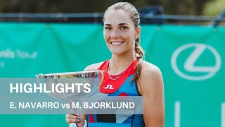 W100 Ilkley  Final Highlights  Emma Navarro vs Mirjam Bjorklund  24062023 [upl. by Roath454]