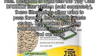 2 Pack of Purina Tidy Cats BREEZE Cat Litter Pellets Refill for Multiple Cats 35 lb Pouch [upl. by Bigler]