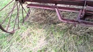 McCormickDeering Type quotMquot SelfDump Hay Rake [upl. by Prudence]