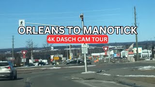 Orleans to Manotick Ottawa Ontario Canada 4K Dash Cam Driving Tour  4K Dash Cam Tours [upl. by Yzeerb783]