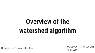 DIP 09  Image Segmentation 6  Watershed implementation in Python  Distance Transform [upl. by Eivla68]