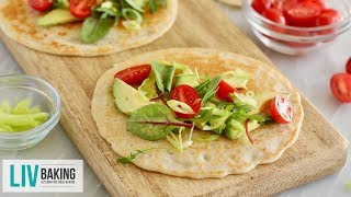 3Ingredient GlutenFree Flatbread  Liv Baking [upl. by Calli]