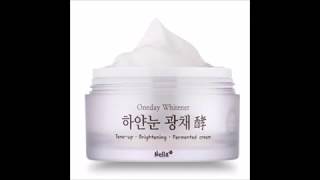 Nella Oneday Whitener White Snow Whitening and Brightening Fermented Cream Radiant Tone Up Korean [upl. by Nipsirc]