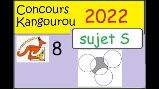 Concours Kangourou 2022 sujet S1ère et Term spé math question 8 [upl. by Aicilaanna394]