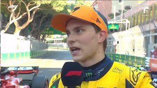 Oscar Piastri POST RACE interview  Monaco GP [upl. by Thurston]