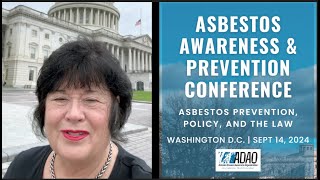 Join ADAOs 20th Anniversary Asbestos Awareness and Prevention Conference on Sept 14 in DC [upl. by Weathers246]