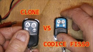 ⚡come programmare un radiocomando universale clone a 433 Mhz  tutorial [upl. by Adnorahs300]