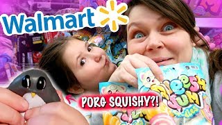 4 DIFFERENT SQUISHY BRANDS AT WALMART  SQUISHY VLOG amp HAUL [upl. by Milurd201]