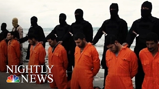 ISIS Beheads 21 Egypt Retaliates  NBC Nightly News [upl. by Akirre]