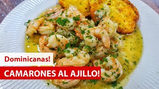 como hacer CAMARONES al AJILLO con VINO BLANCO 🍤🧄🍾 DELICIOSOS  Cocina Dominicana 🇩🇴 [upl. by Eelsha806]