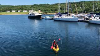 KAYAKING AT PORTAVADIE  PORTAVADIE LOCH FYNE [upl. by Arlyne]