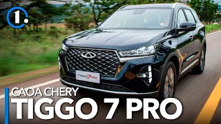 CAOA CHERY TIGGO 7 PRO 2022 OS DETALHES E COMO ANDA O NOVO SUV  Motor1com [upl. by Ahsinhoj]