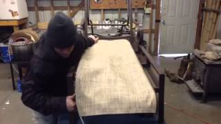 How To Put on a Tropitone Chaise Sling Bottom [upl. by Rudy]