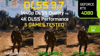 1440p DLSS 37 Quality vs 4K DLSS 37 Performance  Which is Better  Test in 5 Games  RTX 4080 [upl. by Sivahc706]