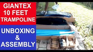 Giantex 10 Feet Trampoline Assembly [upl. by Dottie472]